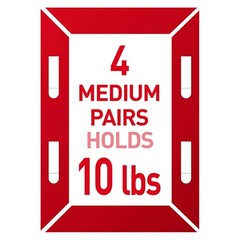 Command 10 lb Medium Picture Hanging Strips, Damage Free Medium, Black