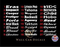 Custom 2″ x 15″ Text Vinyl Decal Lettering Name Window Wall Door Words Sticker