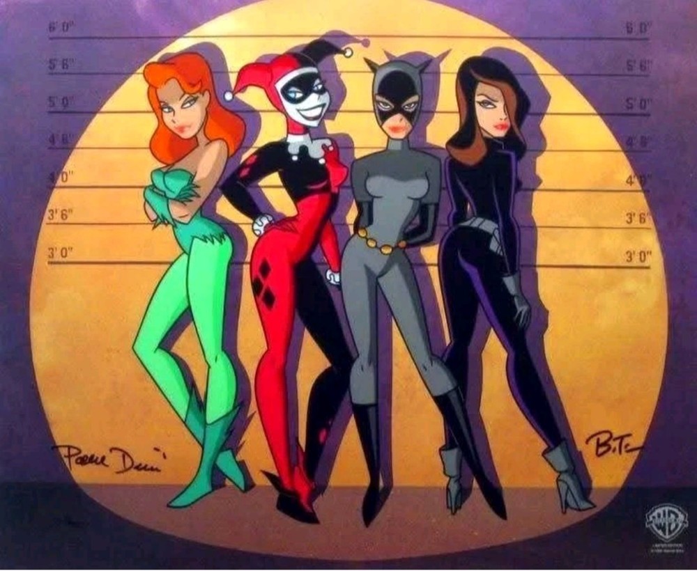 BATMAN THE ANIMATED SERIES X VILLIANS SQUAD X VYNIL HIGH-GLOSS STICKERx3x2.75″