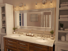 Sleek 66″ Tall Chrome Mirror – Large Modern Design for Any Space