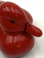 VTG Royal Doulton Flambe Small Resting Duck Figurine HN148B 3 x 1-5/8 x 1-3/4″