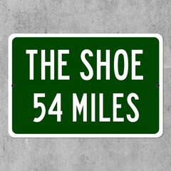 The Shoe Custom Distance Mileage Sign Ohio State Buckeyes Football Fan Gift