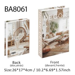 Decorative Luxury Fake Books Decor Table Storage Box Shelf Ornaments Desk