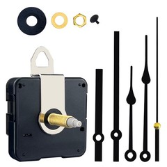 31mm Quartz Long Shaft Clock Movement DIY Wall Length 1-1/5 inch, Black