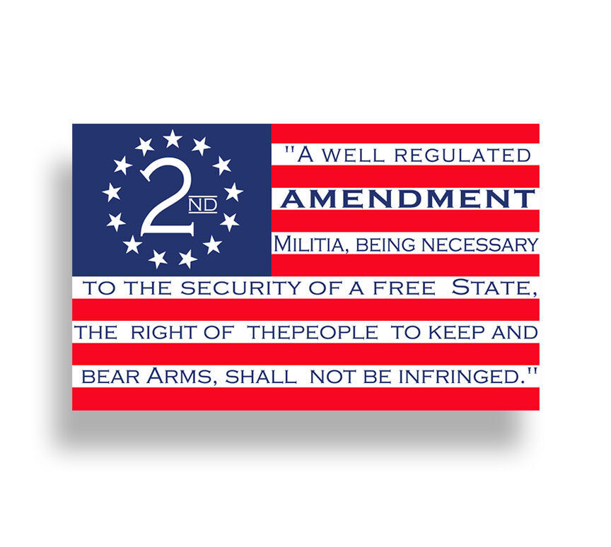 2nd Amendment Sticker Decal