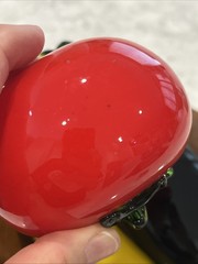 Murano Style Hand Blown Glass Vegetables/Fruit – Banana, Tomato, Eggplant