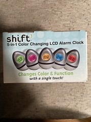 Shifts 5-in-1 Changes Color & Function LCD Alarm Clock New