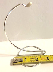 5″ Ornament Display Stand smooth silver color finish for Easter Christmas Photo