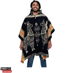 Handmade Ecuadorean Alpaca Wool Ponchos