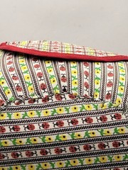 VTG Stuffed Patchwork Rooster Weighted Door Stop 12” X 7” Farmhouse