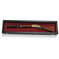 Rifle Gun Display Case Cabinet Wall Rack Replica Airsoft Civil War / USA MADE!