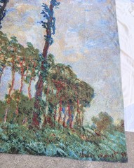 Flanders Tapestry Made in Belgium Wall Hanging «Poplars …» By Monet 58″x 80″