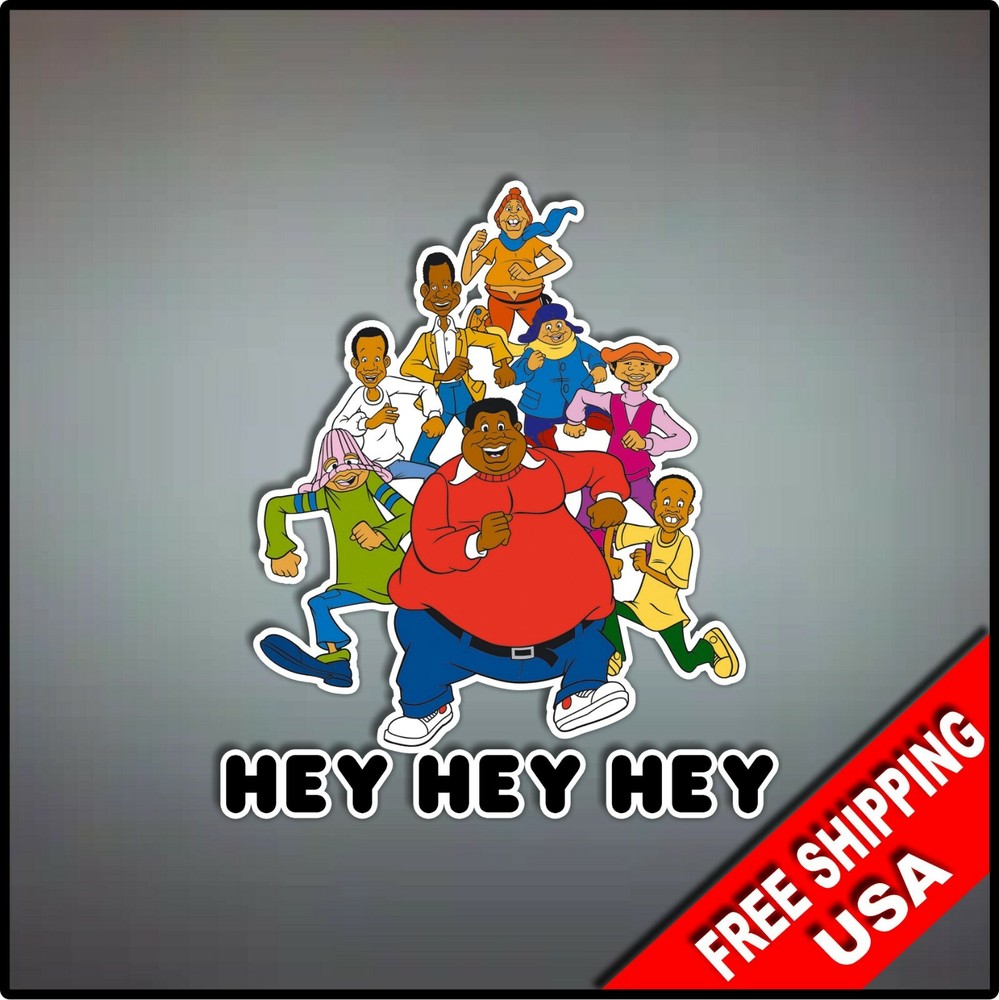 Fat Albert Hey Hey Hey Decal Vinyl Wall Sticker 4.5″ 80s Cartoon