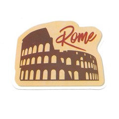 Rome Colosseum Italy Vinyl Sticker Travel Souvenir Roman Landmark Decal Laptop
