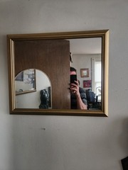 Vintage Gold Acrylic Framed Wall Mirror Accent Mirror • 22½»×18½»
