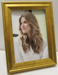 Gold Wood Picture Photo Frame 2.5″ X 3.5″ Or 2″X3″ with Mat NEW