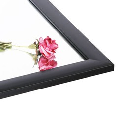 24″x36″ Rectangle Wall Mirror Black Metal Frame For Home and Bathroom Wall Decor