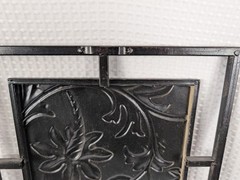 Two Piece Metal Abstract Wall Decor 12″ x32″ Flowers Vertical or Horizontal Hung