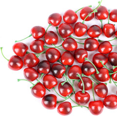 50Pcs Artificial Fruit Cherries,Lifelike Fake Cherry Simulation Decor for Home D