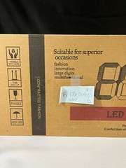 CHKOSDA Rectangular Shape Multipurpose LED 3D Digital Display Wall Clock