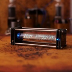 Vintage VFD IV-27 Tube Alarm RGB LED Clock Display Digital WIFI Nixie Tube Decor