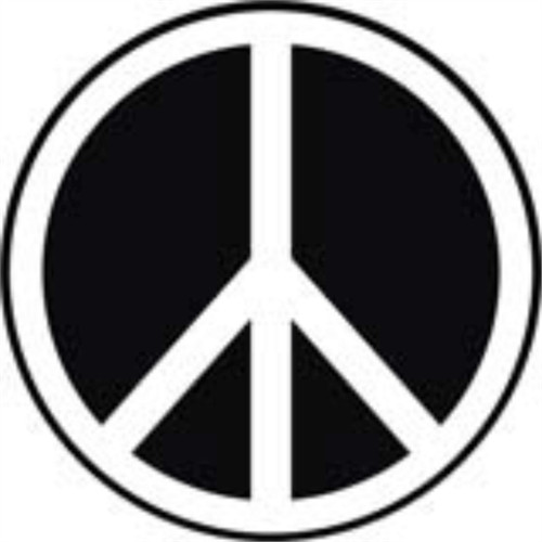 Peace Symbol – Sticker – 2 5/8″ Round