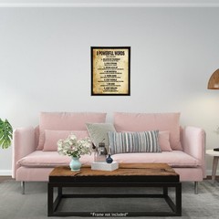 Motivational Quotes 8 Powerful Words for the day Poster Thick Cardstock Paper