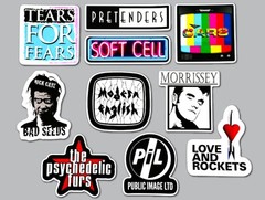 New Wave Vinyl Sticker Lot (10 Pack) SET 2 tears for fears soft cell morrissey
