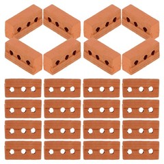 50 Pcs Miniature Models Cube Fake Bricks Arts Crafts Supplies Clay Tile