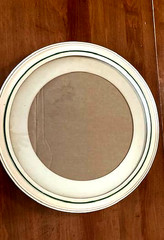Large Round Vintage Picture Frame 18″ Frame, Matting,Glass 2 available