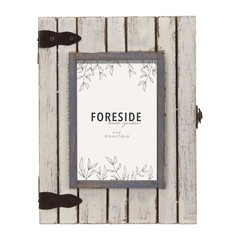 Foreside – FFRD06193 – Rustic Wood Box Frame, 4X6 White