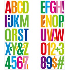 20 Sheets 6 Inch Letter Number Stickers, Self Adhesive Vinyl Capital Alphabet…