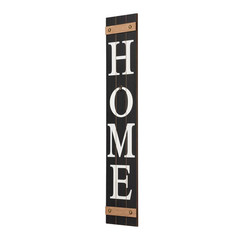 42 In. H Wooden Home Porch Sign with 3 Changable Wreathes (Spring/Fall/Christmas