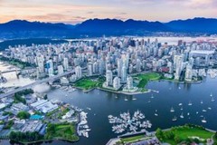 VANCOUVER BRITISH COLUMBIA SKYLINE GLOSSY POSTER PICTURE PHOTO PRINT canada 3484