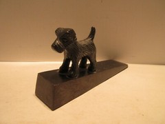 Scotty Scottish Terrier Dog Wedge Doorstop 6 1/2 Inch Long Door Stop Collectible