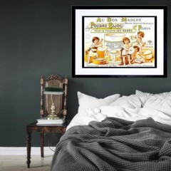 85806 AD FRANCE AU BON MARCHE POUDRES BIJOU PARIS Decor Wall Print Poster