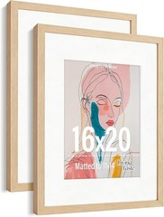 Versatile 16×20 Picture Frames with Mat for Horizontal & Vertical Display