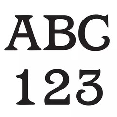 3 In. Adhesive Vinyl Letters and Numbers Mailbox Sticker Kit