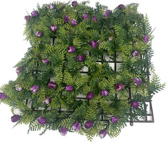 Artificial Grass Cover Mat Interlocking 10 x 10 in Vertical Tile for Indoor Use