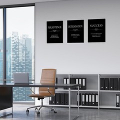 Motivational Wall Decor, Inspirational Office Decor for Men, 12” x 16” Framed…