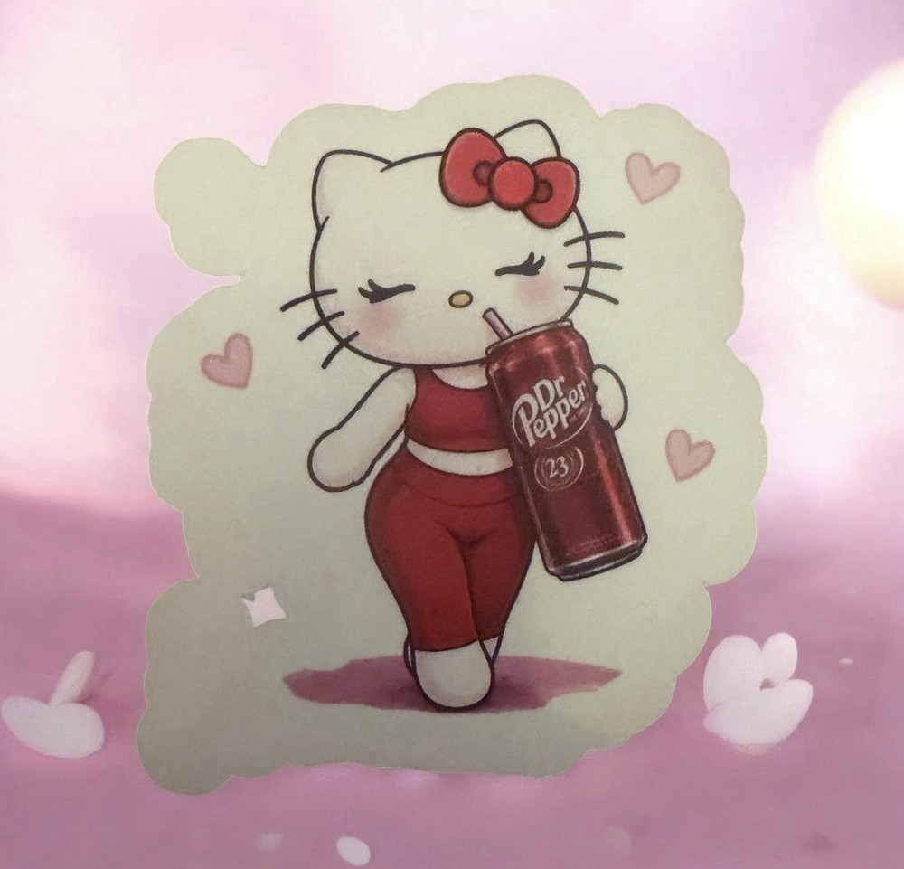 Handmade Dr Pepper Sticker