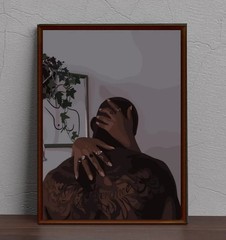 Black Love Wall Art African American Couple Poster Romantic Bedroom Decor Print