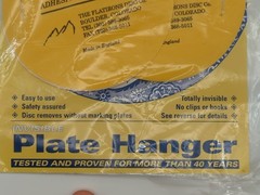 Large Plate Hanger Set – Invisible Disc Adhesive (4 Hangers, 4 Inch)