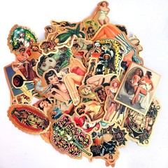 American Traditional Stickers Vintage Retro Pinup Sticker Pack, Vinyl Waterproof