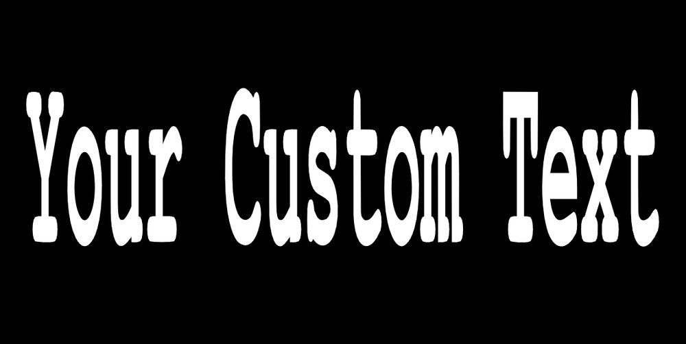 YOUR TEXT Vinyl Decal Sticker Car Window Bumper CUSTOM Personalized Lettering