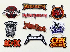 Metal / Hard Rock Vinyl Sticker Pack (10 Stickers) SET 1