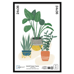 Mainstays 24×36 Black Poster Frame – Wall Mount Display Frames – Pack of 1