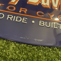 Vintage-Style Harley-Davidson Oval Metal Sign Motorcycle Biker Collectible