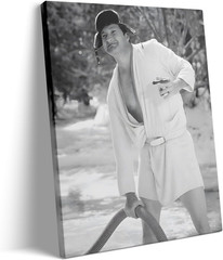Funny Bathroom Canvas Wall Art, Hilarious Toilet Paper Canvas Print, Bathroom Co