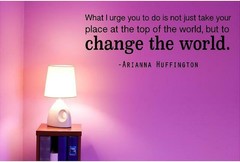 Arianna Huffington Vinyl Inspirational Wall Decal Quotes | Home Decoration 20×8